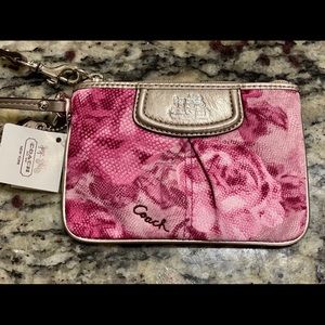 Coach Floral Wristlet